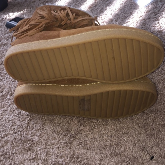 Tory Burch Collins Tan Fringe Boot - Size 8 - Picture 2 of 4